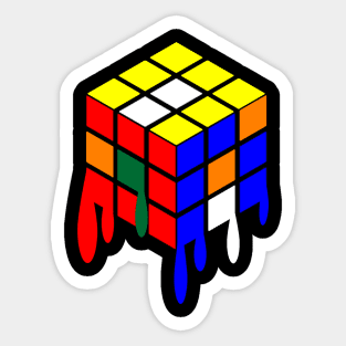 Dripping Cube Sticker